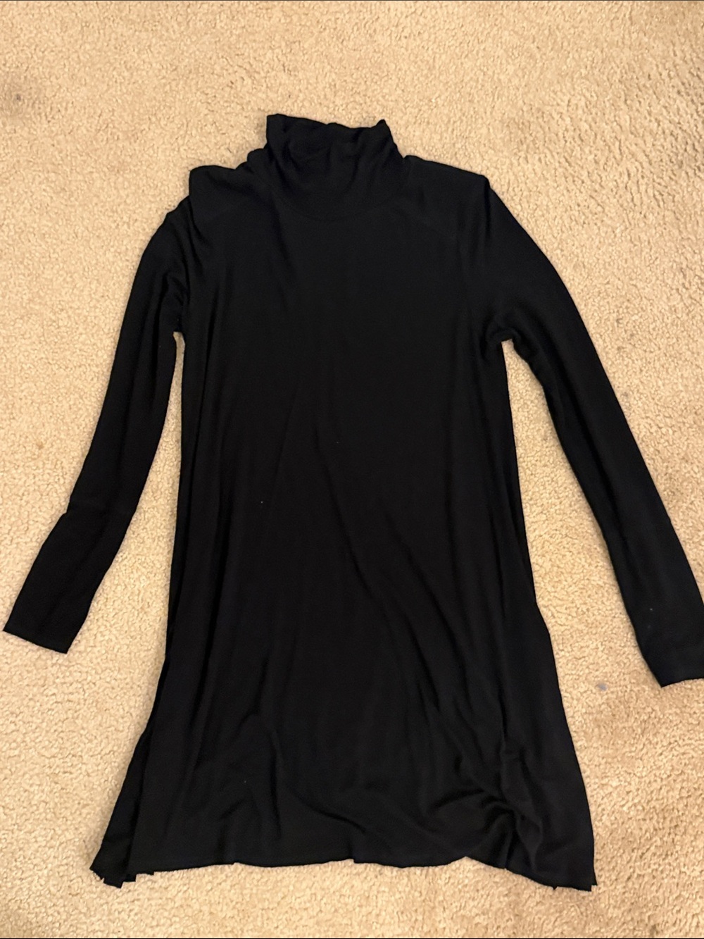 Bliss Black Long Sleeve Turtleneck Dress
